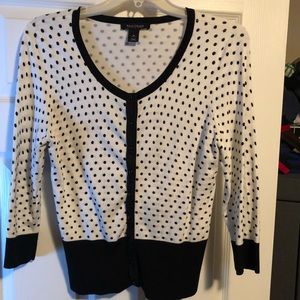 White House Black Market button cardigan